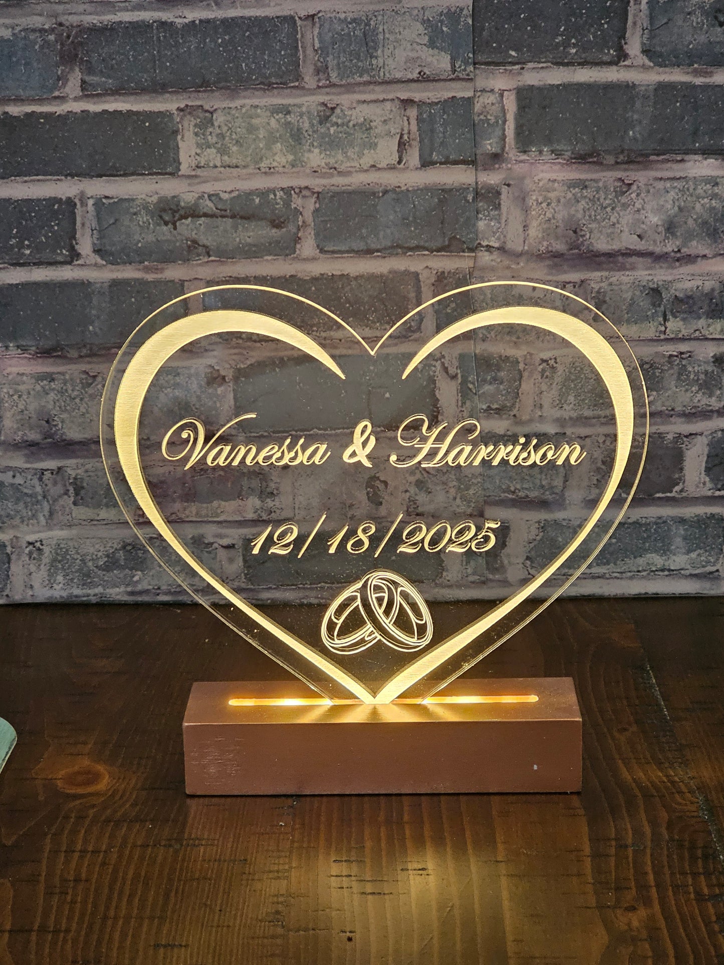 Personalized Lighted Acrylic Sign