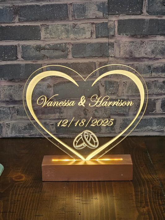 Personalized Lighted Acrylic Sign